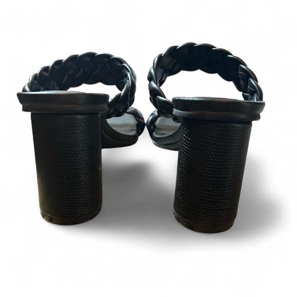 Women’s Black Braided Sandals – Size 7 | Chunky Round Heel Like New | a. New Day - Picture 5 of 8